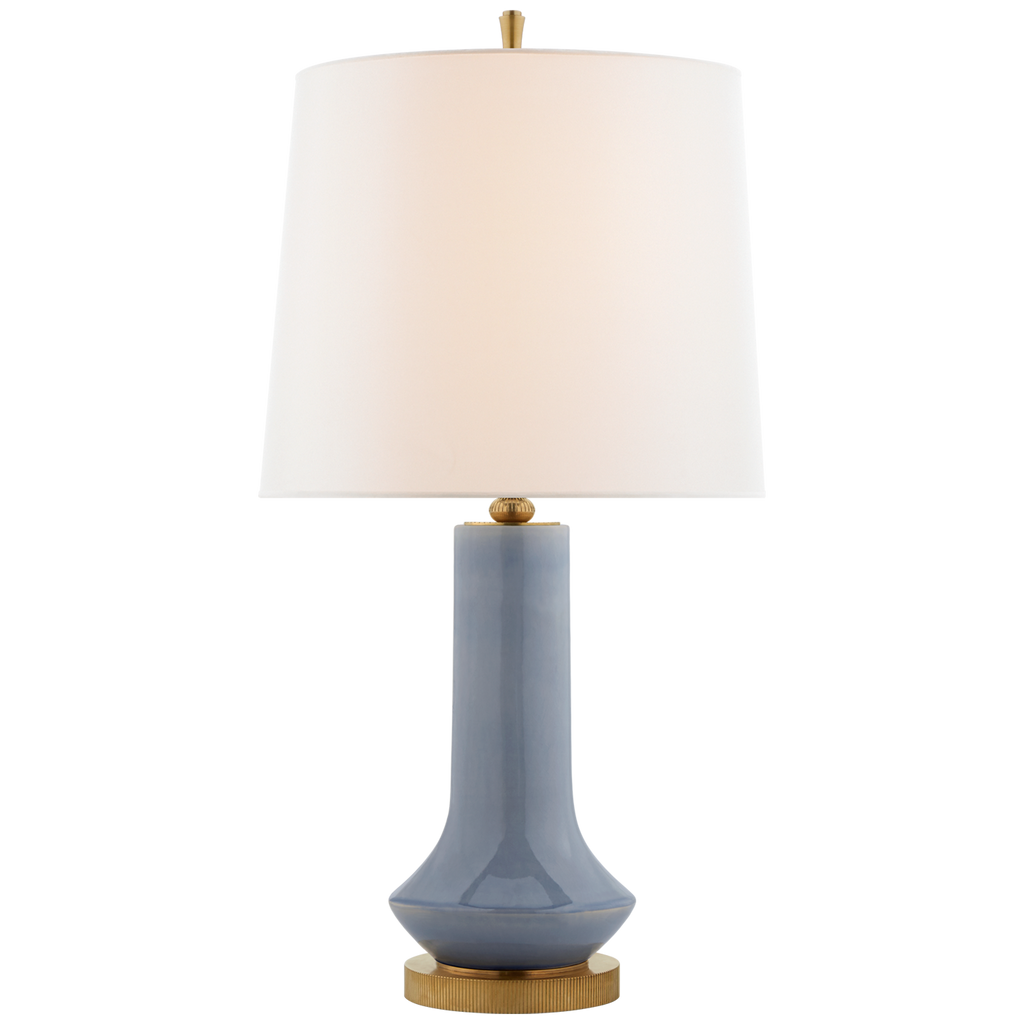 Larry Large Table Lamp-Visual Comfort-VISUAL-TOB 3657DM-L-Table LampsDenim Porcelain-1-France and Son
