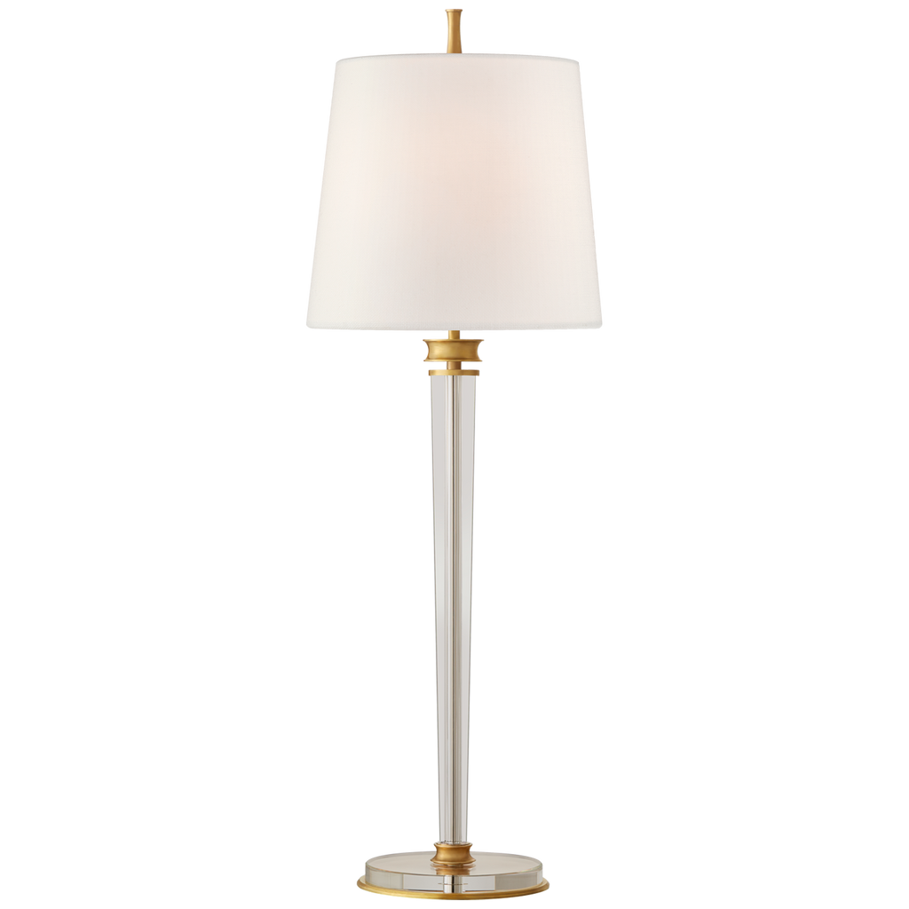 Laura Buffet Lamp-Visual Comfort-VISUAL-TOB 3943BZ-L-Table LampsBronze and Crystal-1-France and Son