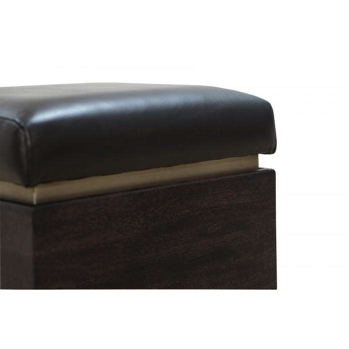 Stein Storage Ottoman - Leather-France & Son-FUO0073-Stools & Ottomans-1-France and Son