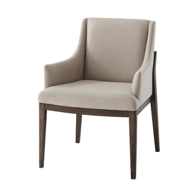 Valeria Dining Armchair-Theodore Alexander-THEO-4100-956.1BFK-Dining ChairsBrown-1-France and Son