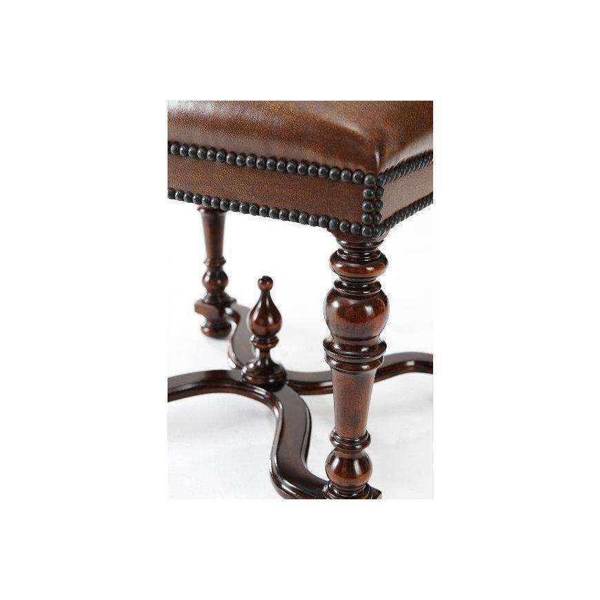 Wavy Stool-Theodore Alexander-THEO-4400-035BB-Stools & Ottomans-1-France and Son