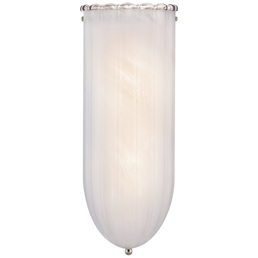 Rosedale Linear Wall Light with White Strie Glass-Visual Comfort-VISUAL-ARN 2013HAB-WG-Wall LightingHand-Rubbed Antique Brass-1-France and Son