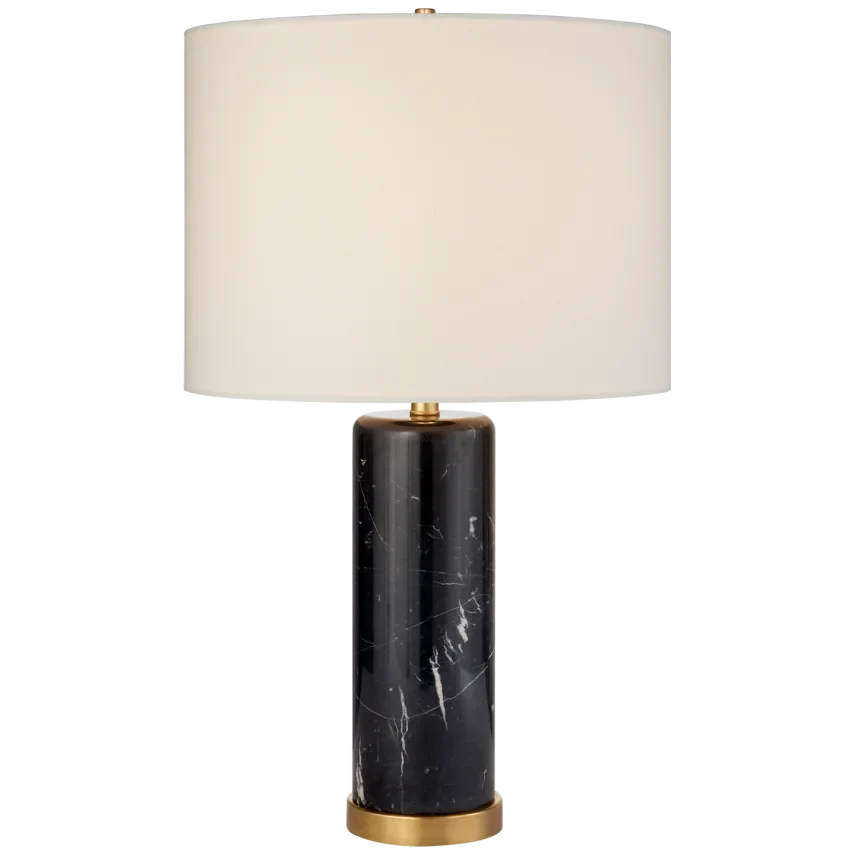 Clixe Table Lamp-Visual Comfort-VISUAL-ARN 3004BM-L-Table LampsBlack Marble-1-France and Son