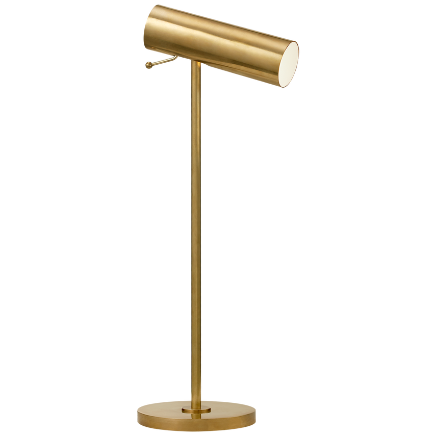 Lanny Pivoting Desk Lamp-Visual Comfort-VISUAL-ARN 3042HAB-Table LampsHand-Rubbed Antique Brass-1-France and Son