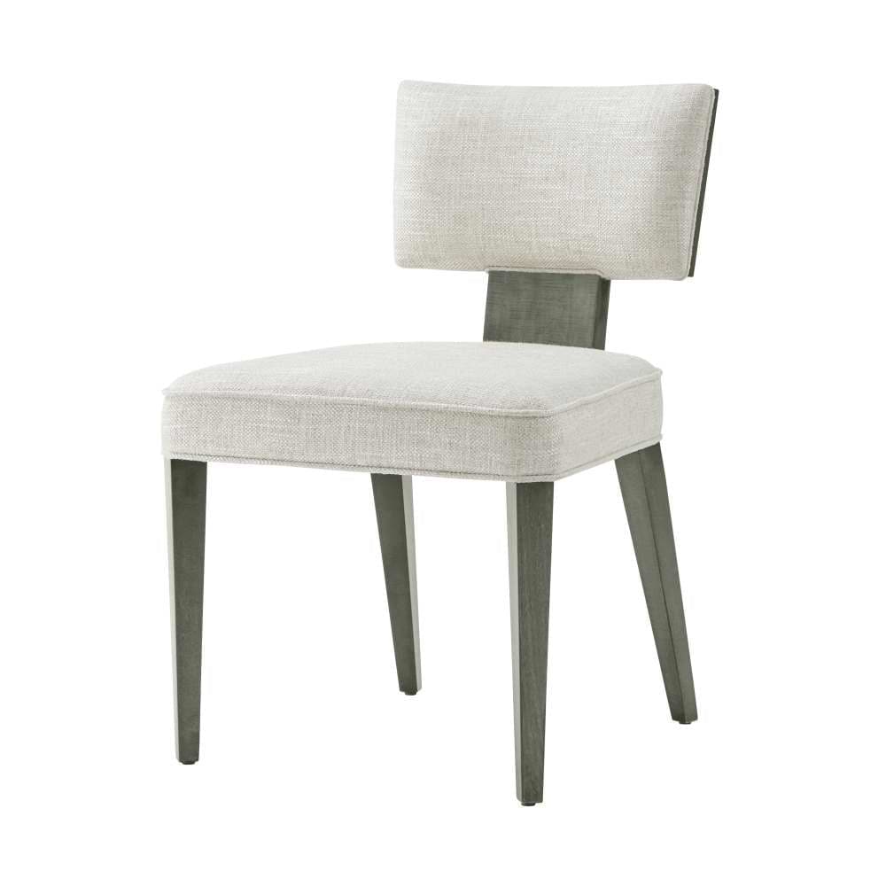 Wooden Upholstered Side Chair - Rectangle-Theodore Alexander-THEO-TA40043.1CRR-Dining Chairs-1-France and Son