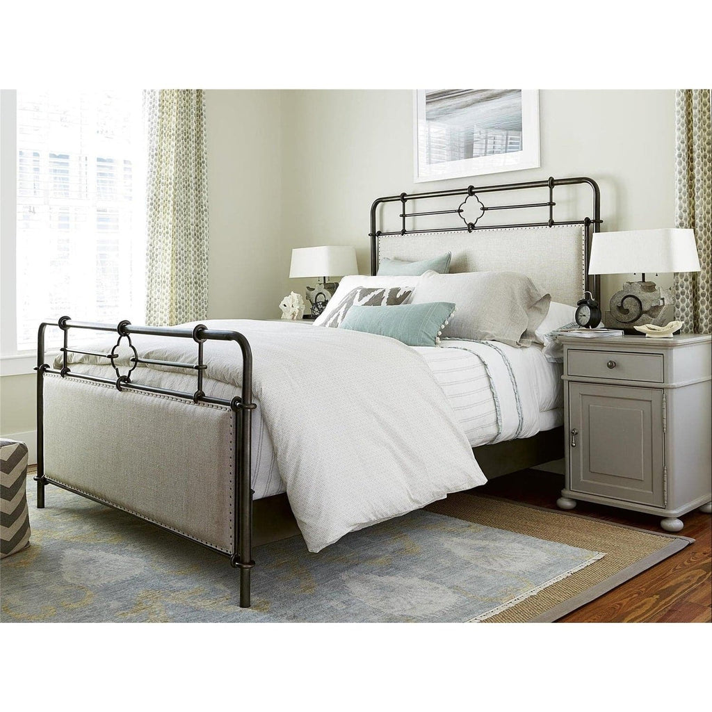 Curated Upholstered Metal Bed-Universal Furniture-UNIV-596320B-BedsKing-1-France and Son