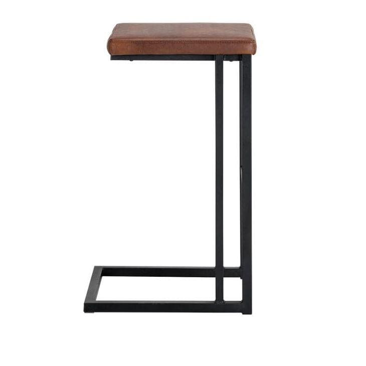 Boone Barstool-Sunpan-SUNPAN-104954-Bar StoolsBlack - Bravo Cognac-1-France and Son