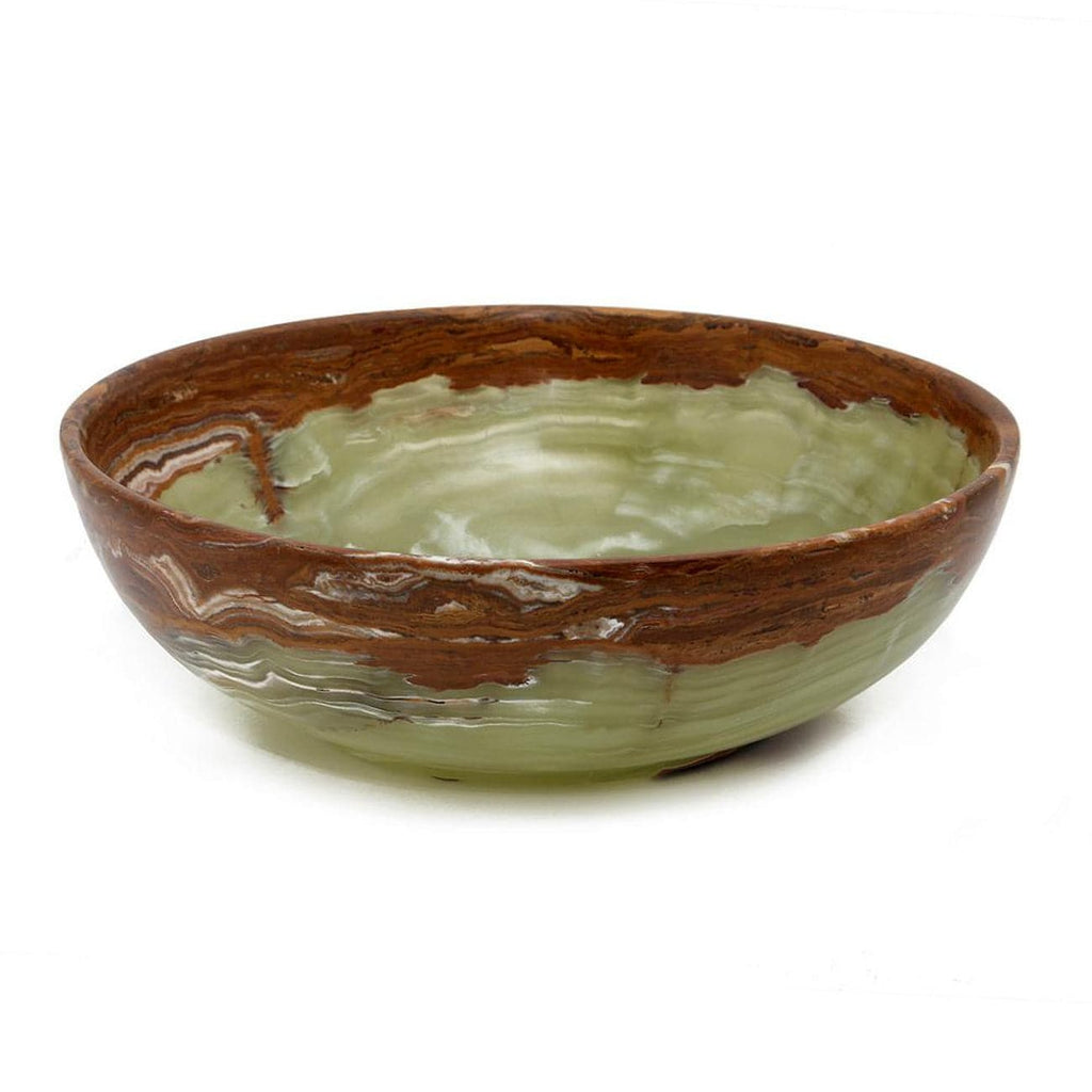 Flora Collection Hardwood 12" Stone Bowl-FABLER-MC-BW20-WG-Bowls-1-France and Son