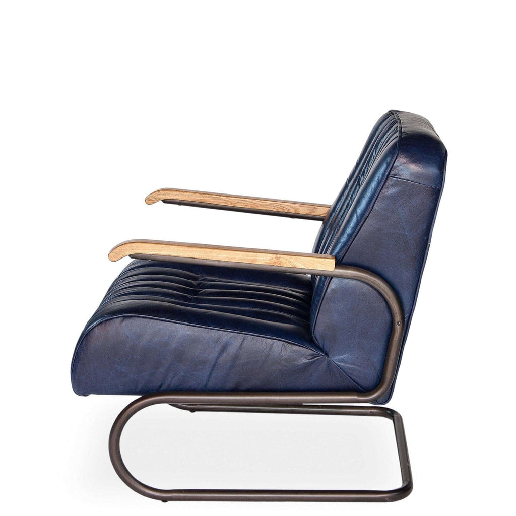 Bel-Air Arm Chair, Blue-SARREID-SARREID-29515-Lounge Chairs-1-France and Son