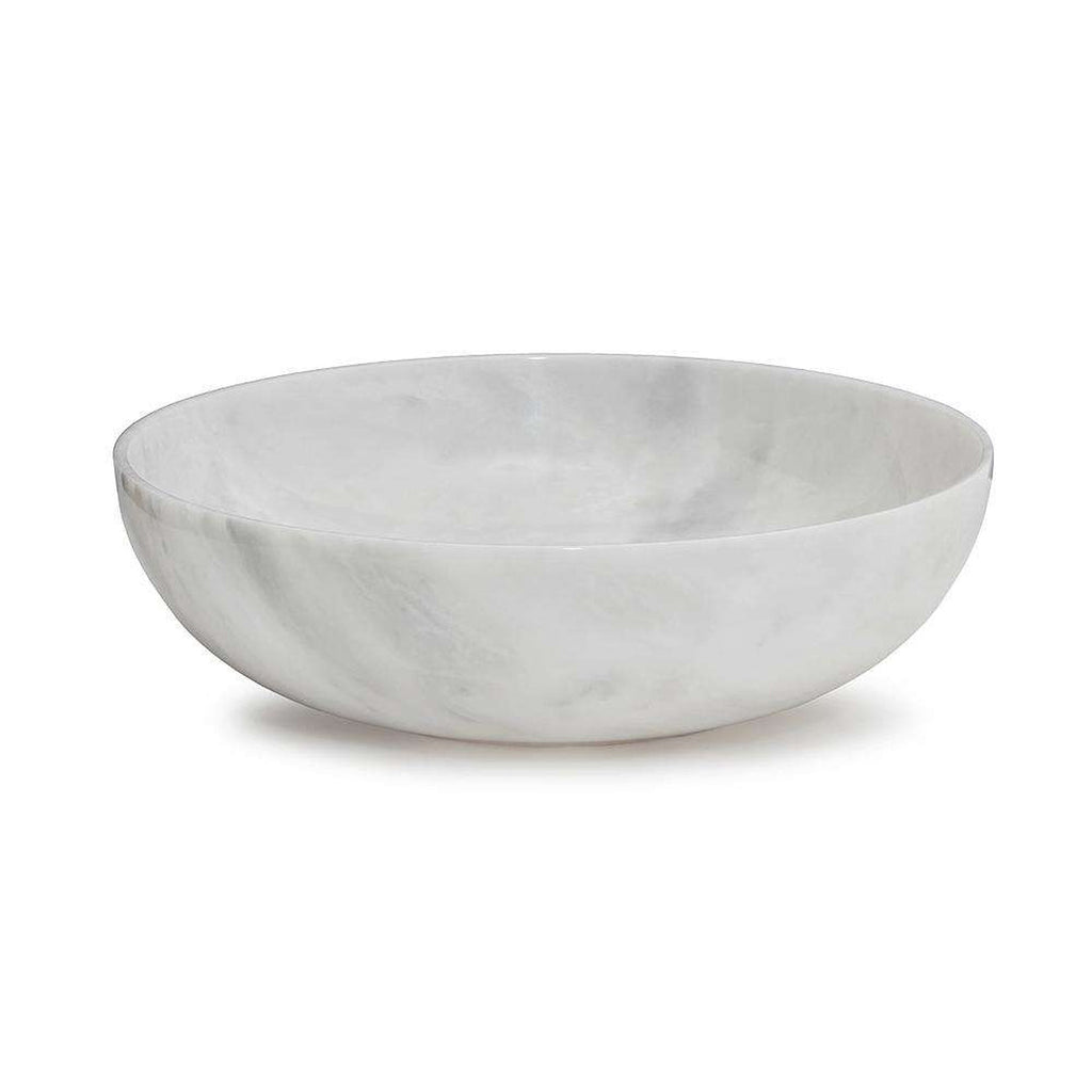 Flora Collection Ivory 12" Stone Bowl-FABLER-MC-BW30-PW-Bowls-1-France and Son