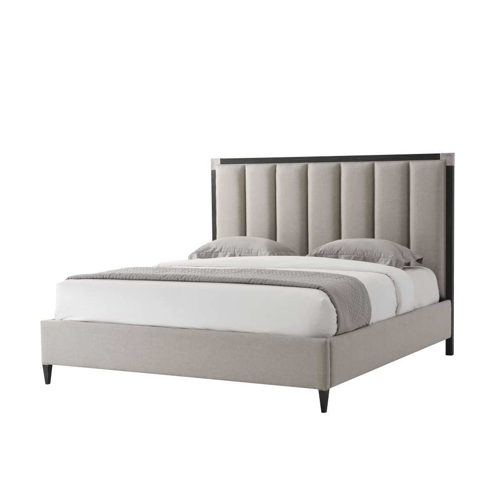 Embassy US King Bed-Theodore Alexander-THEO-TAS83002.1BFT-BedsGrey-1-France and Son