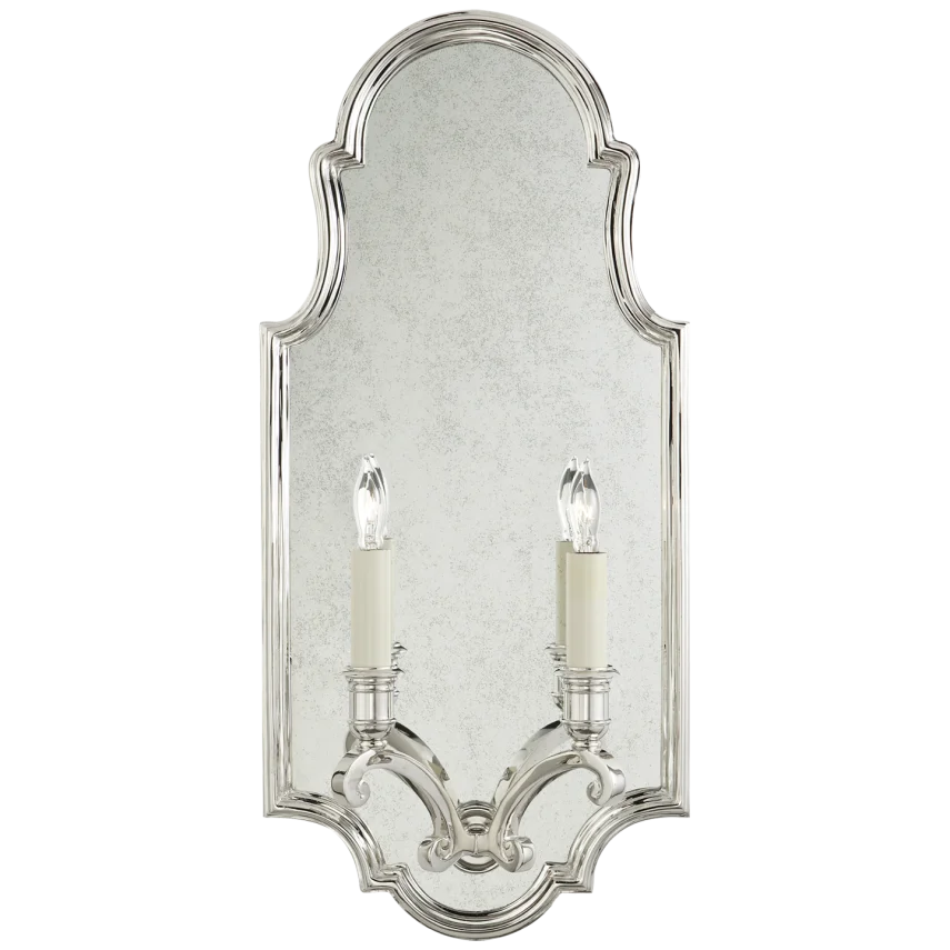 Sussy Medium Framed Double Sconce-Visual Comfort-VISUAL-CHD 1184AB-Wall LightingAntique-Burnished Brass-1-France and Son