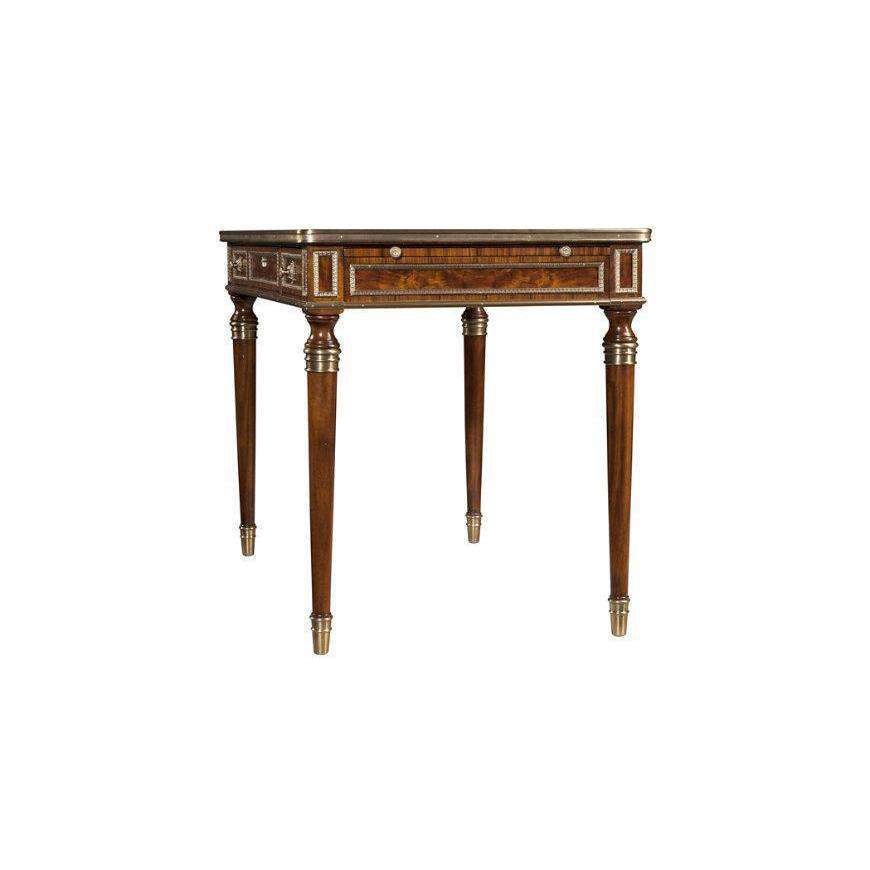Tales from France Writing Table-Theodore Alexander-THEO-7100-135BL-Desks-1-France and Son