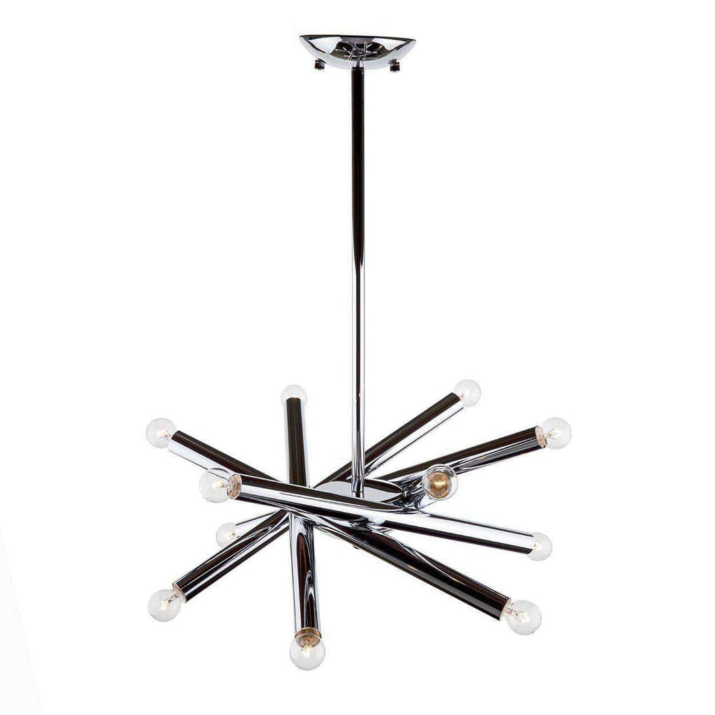 Modern Rowan Chandelier - Chrome Modern Suspension Lamp