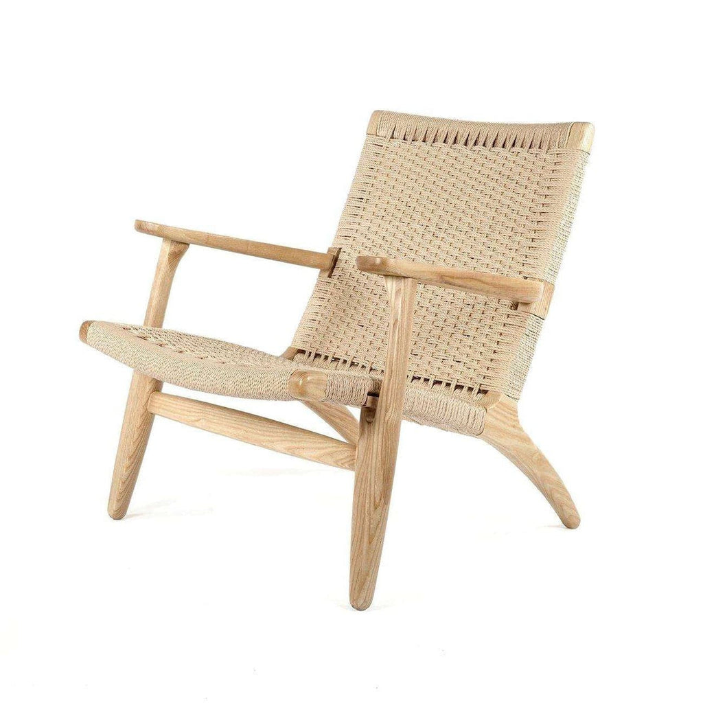 Wegner CH25 Lounge Chair-France & Son-FRC086WALNUT-Lounge ChairsBrown-Single-1-France and Son