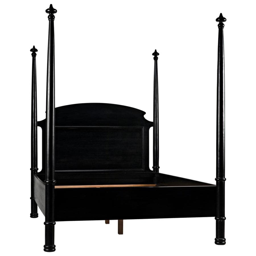 New Douglas Bed-Noir-NOIR-GBED116EKHB-NEW-BedsKing-Hand Rubbed Black-1-France and Son