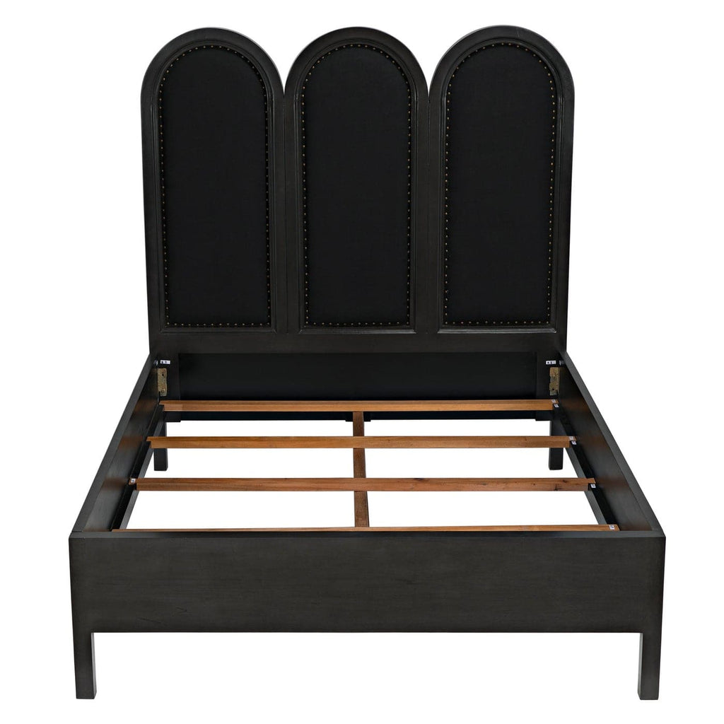 Arch Bed - Queen-Noir-NOIR-GBED137QP-Beds-1-France and Son