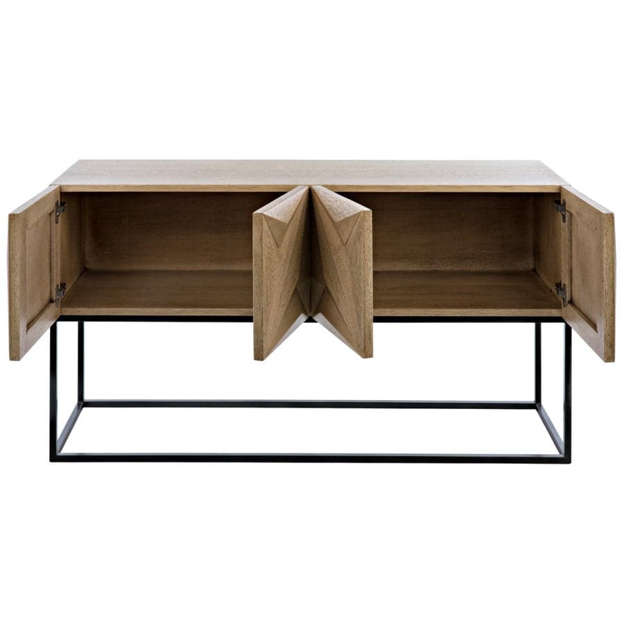 Zurich Console-Noir-NOIR-GCON262BW-Sideboards & CredenzasBleached Walnut-1-France and Son