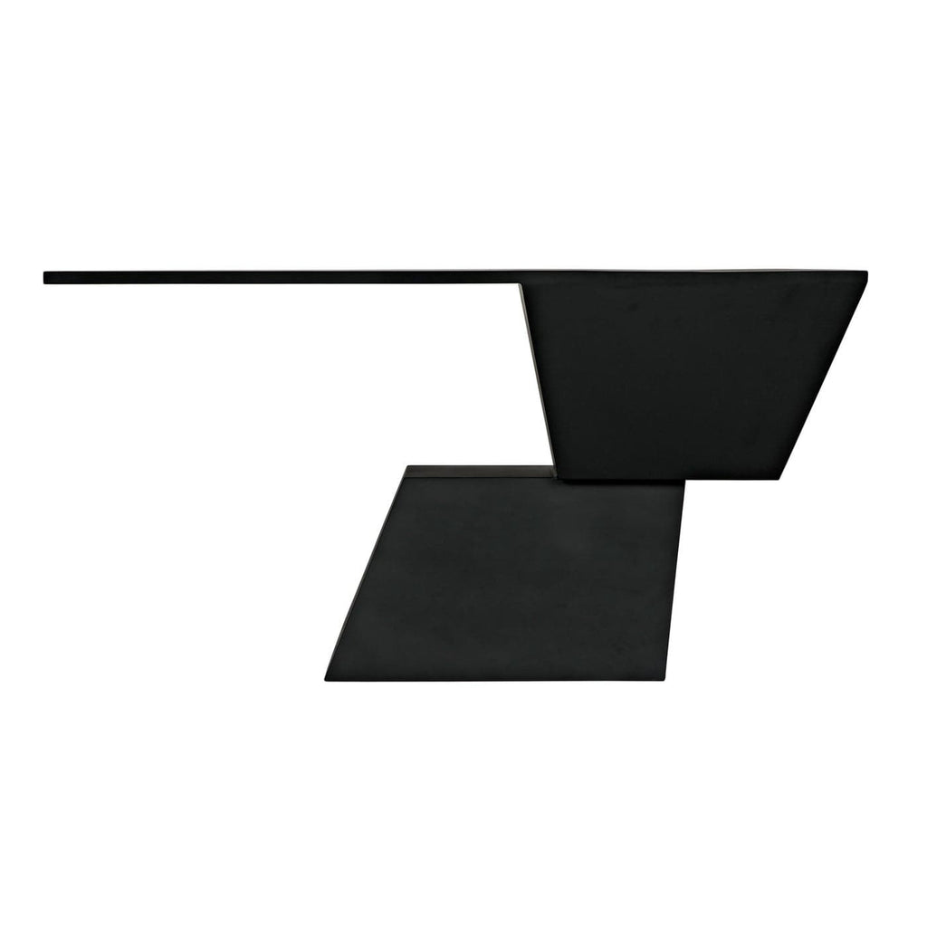 Pieta Console - Black Steel-Noir-NOIR-GCON392MTB-Console Tables-1-France and Son