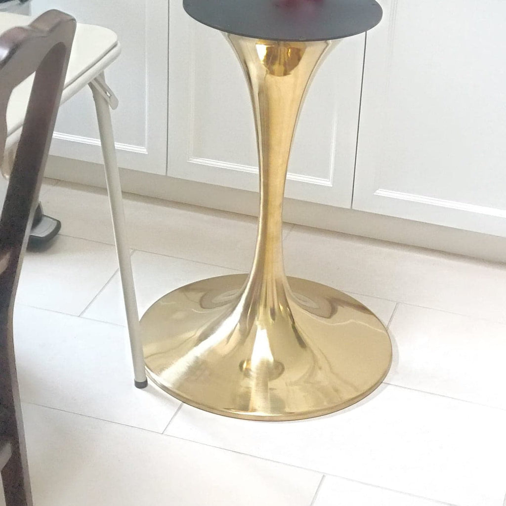 Pedestal Table Base - Gold-France & Son-FHT145BASE-Dining Tables-2-France and Son