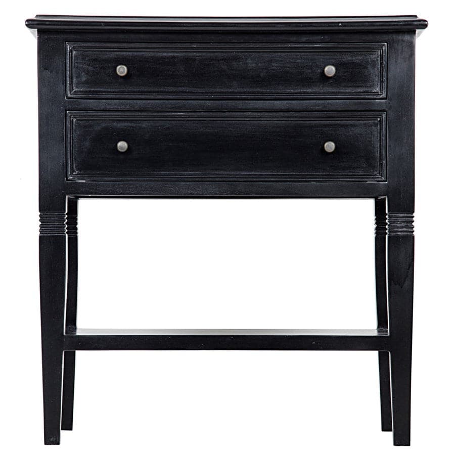 Oxford 2-Drawer Side Table-Noir-NOIR-GTAB246HB-DressersBlack-1-France and Son