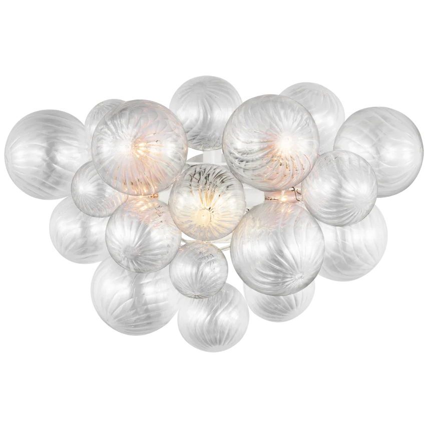 Tiara Large Sconce-Visual Comfort-VISUAL-JN 2006BSL-CG-Wall LightingBurnished Silver Leaf-Clear Swirled Glass-1-France and Son