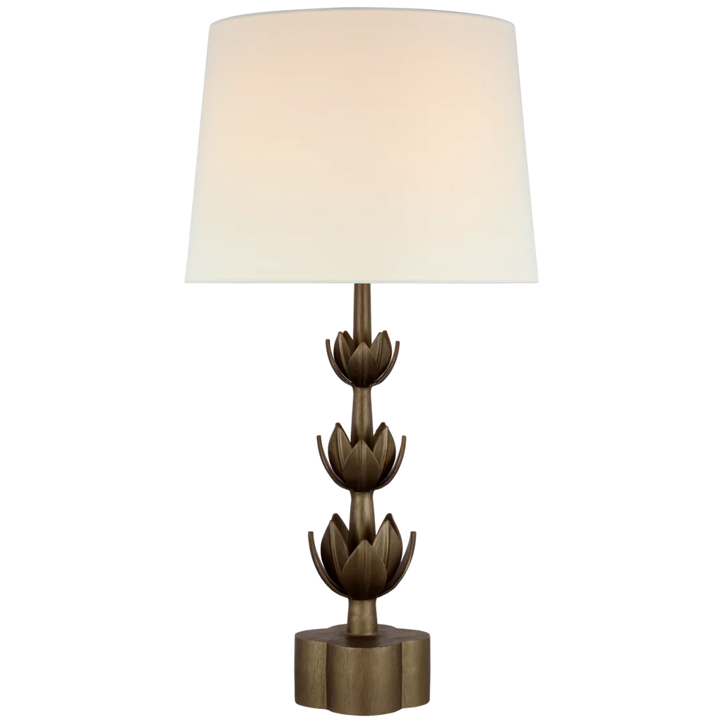 Astor Large Triple Table Lamp-Visual Comfort-VISUAL-JN 3003ABL-L-Table Lamps-1-France and Son