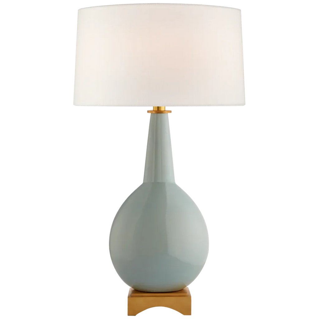 Anthony Large Table Lamp-Visual Comfort-VISUAL-JN 3605IVO-L-Table LampsIvory-Linen Shade-1-France and Son