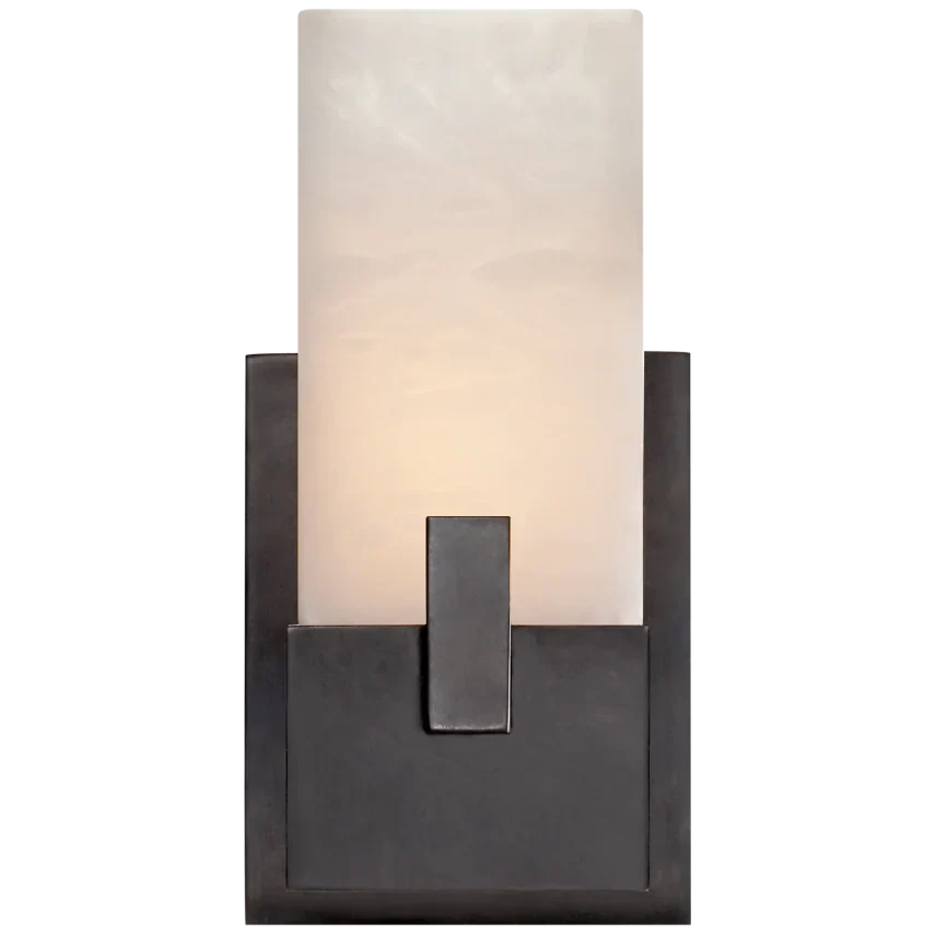 Covet Short Clip Bath Sconce-Visual Comfort-VISUAL-KW 2113AB-ALB-3-Wall LightingPolished Nickel-1-France and Son