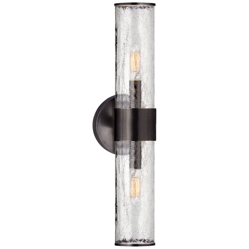 Liam Medium Sconce-Visual Comfort-VISUAL-KW 2118PN-CG-Bathroom LightingPolished Nickel-Clear Glass-1-France and Son