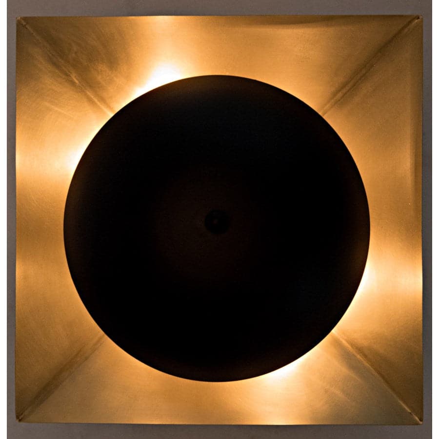 Agila Sconce, Metal w/Brass Finish-Noir-NOIR-LAMP746MB-Wall Lighting-1-France and Son