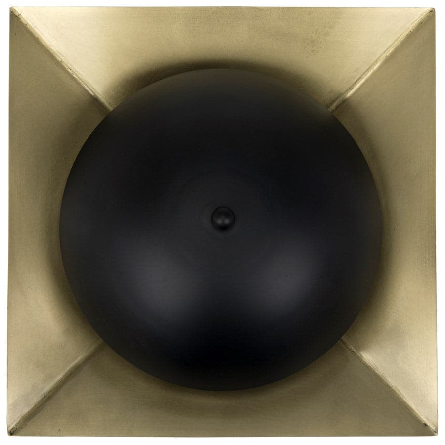 Agila Sconce, Metal w/Brass Finish-Noir-NOIR-LAMP746MB-Wall Lighting-1-France and Son