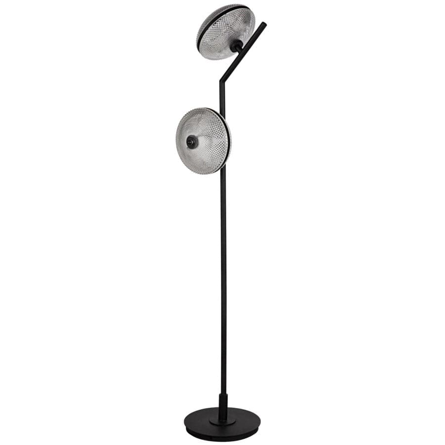 Gibson Floor Lamp - Black Metal-Noir-NOIR-LAMP766MTB-Floor Lamps-1-France and Son