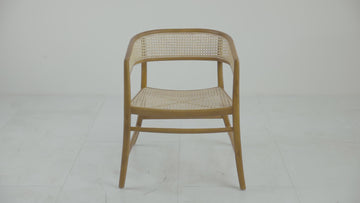 Henley Cane Arm Chair-France & Son-FL1039-Dining Chairs-1-France and Son