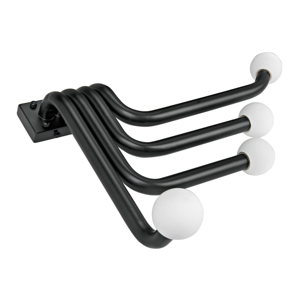 Sweeny Sconce - Black Metal-Noir-NOIR-PZ006MTB-Outdoor Wall Sconces-1-France and Son