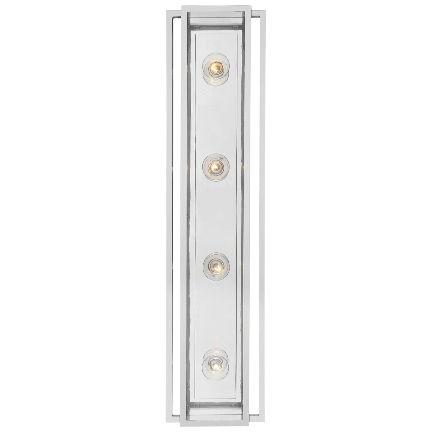 Helly 30" Vanity Light-Visual Comfort-VISUAL-S 2204BZ/HAB-CG-Bathroom LightingBronze and Hand-Rubbed Antique Brass-Clear Glass-1-France and Son
