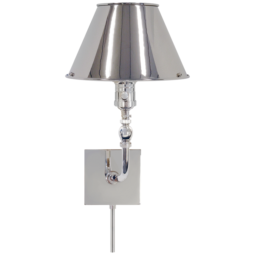 Swivie Head Wall Lamp-Visual Comfort-VISUAL-S 2650AN-AN-Wall LightingAntique Nickel-1-France and Son