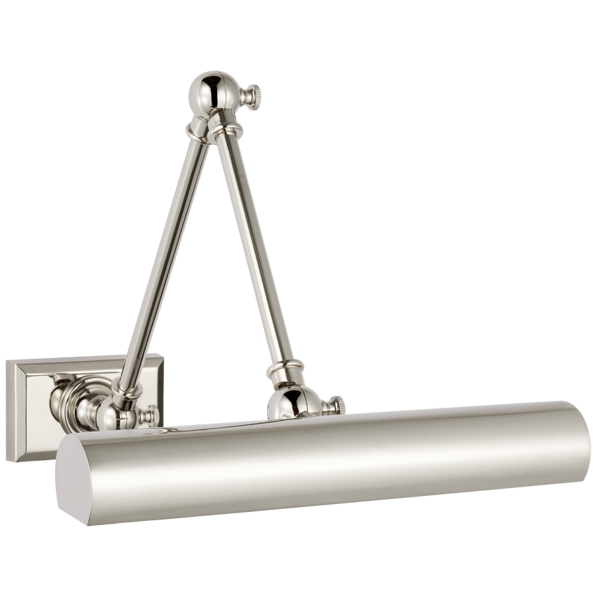 Cabion Maker 12" Double Library Light-Visual Comfort-VISUAL-SL 2709AN-Wall LightingAntique Nickel-1-France and Son