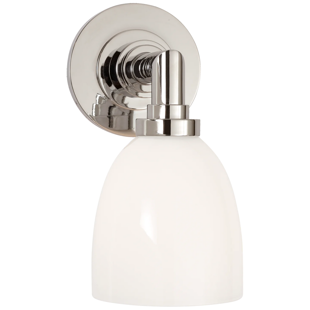 Willow Single Bath Light-Visual Comfort-VISUAL-SL 2841BZ-WG-Bathroom LightingBronze-1-France and Son