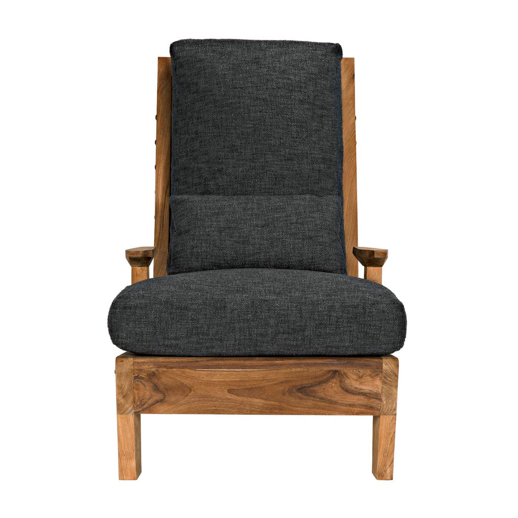 Baruzzi Chair, Teak-Noir-NOIR-SOF327-GREY-Lounge Chairs-2-France and Son