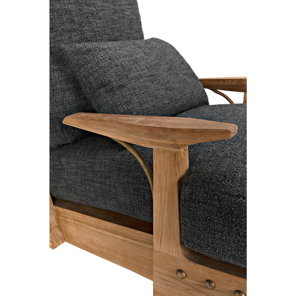 Baruzzi Chair, Teak-Noir-NOIR-SOF327-GREY-Lounge Chairs-2-France and Son