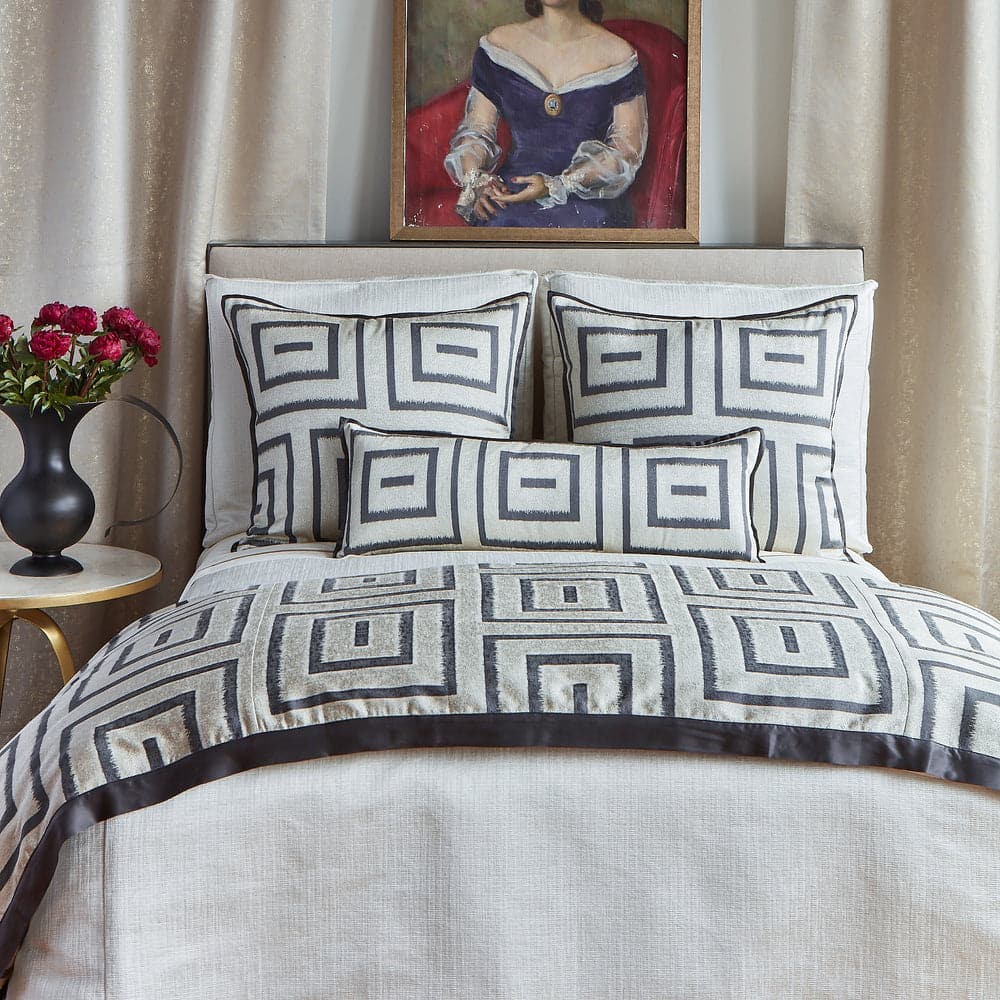 Strata Coverlet-Ann Gish-ANNGISH-COTRK-CRE-BeddingKing-1-France and Son