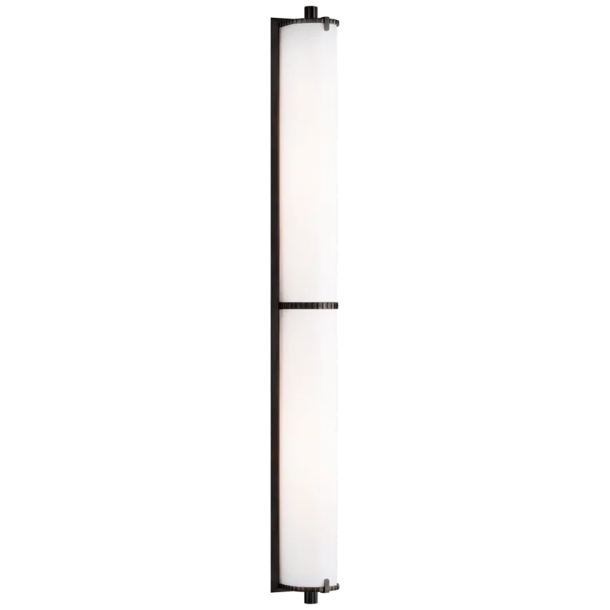 Cally Over The Mirror Bath Light-Visual Comfort-VISUAL-TOB 2193BZ-WG-Bathroom LightingBronze-White Glass-1-France and Son