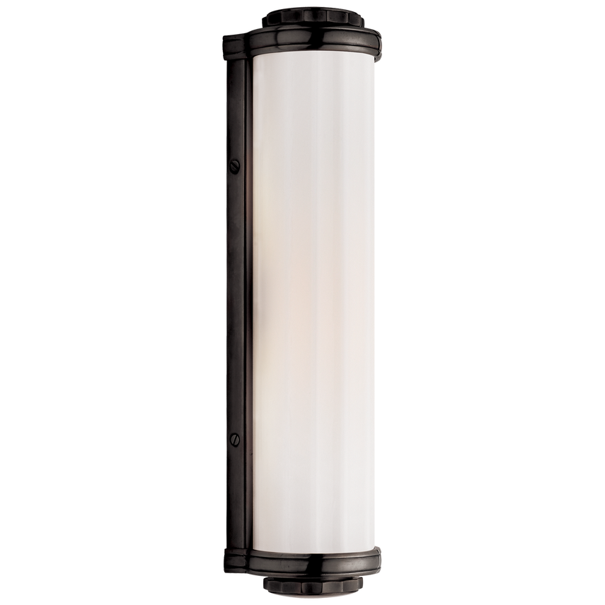 Milly Road Bath Light-Visual Comfort-VISUAL-TOB 2198AN-WG-Bathroom LightingAntique Nickel-White Glass-1-France and Son