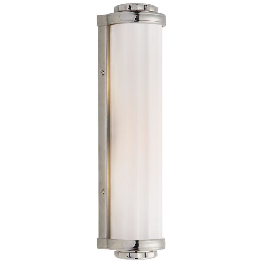 Milly Road Bath Light-Visual Comfort-VISUAL-TOB 2198AN-WG-Bathroom LightingAntique Nickel-White Glass-1-France and Son