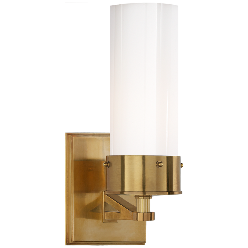 Maria Medium Bath Sconce-Visual Comfort-VISUAL-TOB 2314BZ/HAB-CG-Bathroom LightingBronze and Hand-Rubbed Antique Brass-Clear Glass-1-France and Son