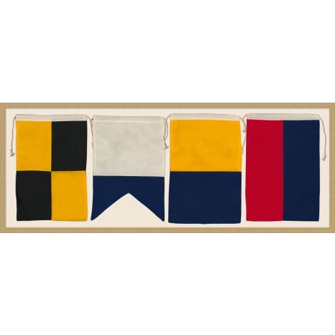 Nautical Flag Shadowbox-Wendover-WEND-WCL2905-Wall ArtBoat-1-France and Son
