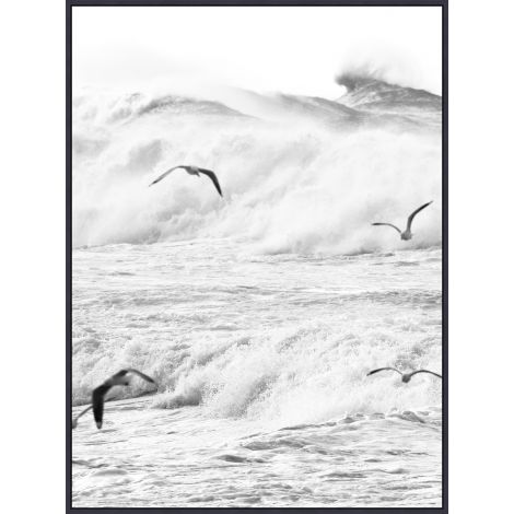 Rough Waves 1-Wendover-WEND-WLA1320-Wall Art-1-France and Son