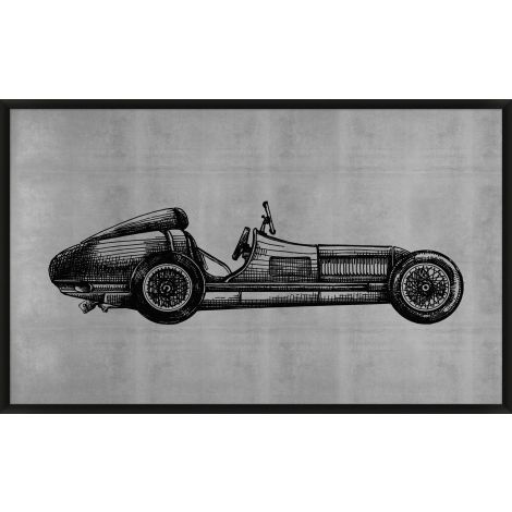 Silver Leaf Antique Car 2-Wendover-WEND-WVT1393-Wall Art-1-France and Son