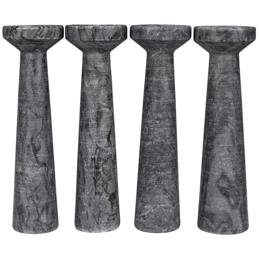 Aleka Decorative Candle Holder, Set/4, B, Black-Noir-NOIR-YT0717-8BBL-Decor-1-France and Son